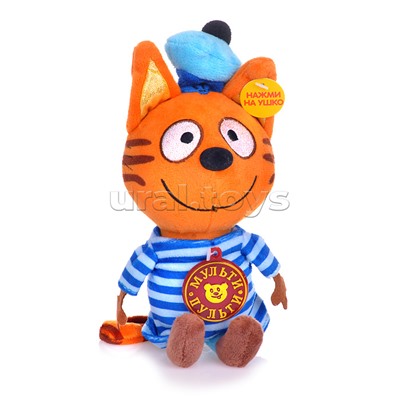 Коржик 14 см, "Три Кота" озвуч. в пакете