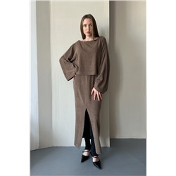 Юбка  WOOL082/01/Коричневый