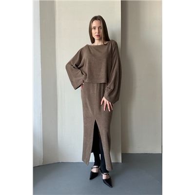 Юбка  WOOL082/01/Коричневый