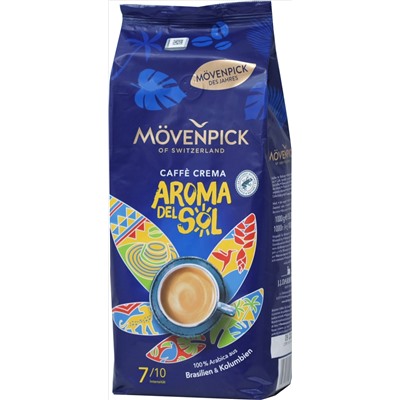 Mövenpick. Aroma Del Sol (зерновой) 1 кг. мягкая упаковка