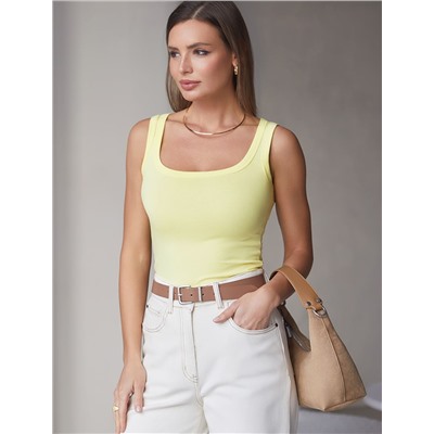 Топ облегающий из эластичного хлопка