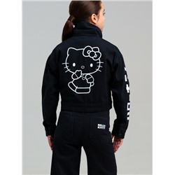 Куртка текстильная джинсовая для девочек