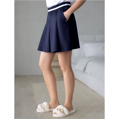 Юбка-шорты из эластичного футера-двухнитки