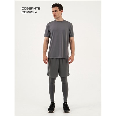 Футболка мужская Resport, размер 46, базовая, со вставками, серая