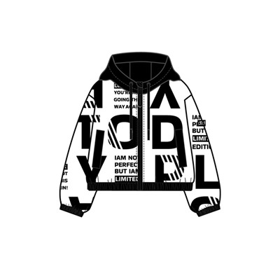 Куртка текстильная с полиуретановым покрытием для девочек (ветровка)