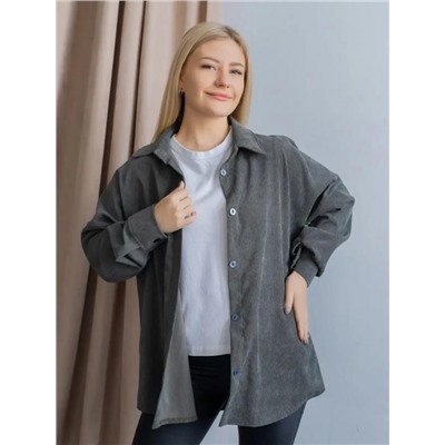 Рубашка женская вельвет РЖМ-01 (Хаки)