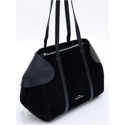 Сумка женская кожаная 2380Y black Polina&Eiterou