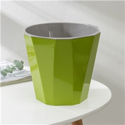 Кашпо для цветов со вставкой «Палермо», 3.6 л, цвет оливковый