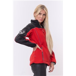 Толстовка женская флис утепленная с нашивками