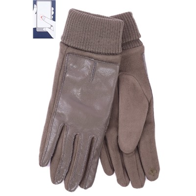 Перчатки жен. LuMeiJia 3 иск.кожа/сенсор