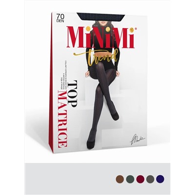 Minimi Колготки TOP MATRICE 70 (микрофибра с рисунком - матрица)