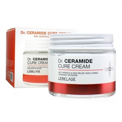 Lebelage Антивозрастной крем улучшающий рельеф кожи с керамидами / Dr. Ceramide Cure Cream, 70 мл 19958