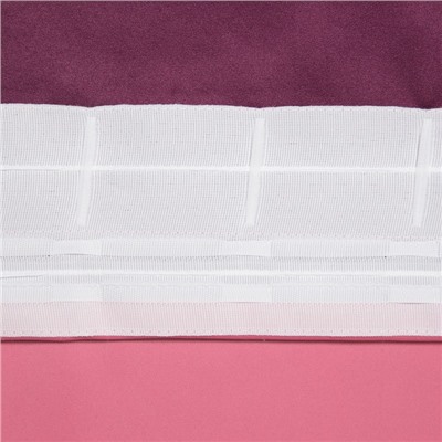 Штора блэкаут портьерная «Этель», 270×300 см, розовая