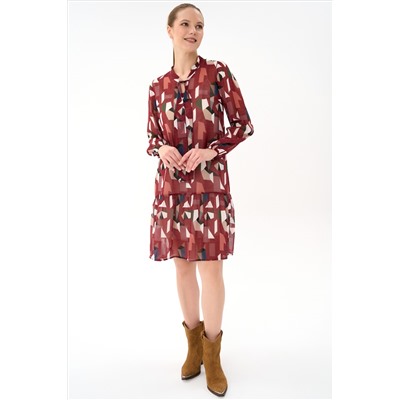 Платье Нежный акцент  – 2 (красный)