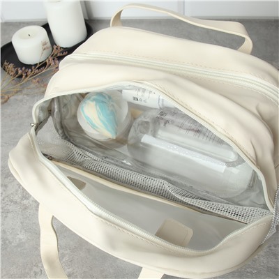 Косметичка 28х13х17 см / GENA-45 /уп 100/два отделения (Голубой)