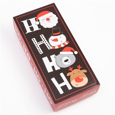 Носки женские новогодние KAFTAN Merry Xmas размер 36-40 (23-25 см), набор 5 пар