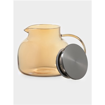 Набор для напитков Magistro «Голден», 5 предметов: кувшин 1 л, 4 кружки 350 мл, стекло, золотистый