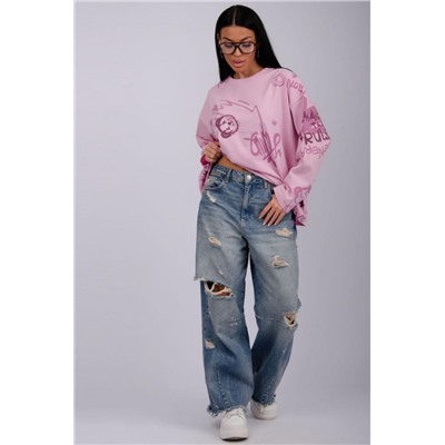 Лонгслив Свобода (Розовый)