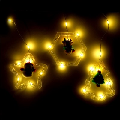 УЦЕНКА Набор для опытов «Новогодняя гирлянда», 3 фигурки