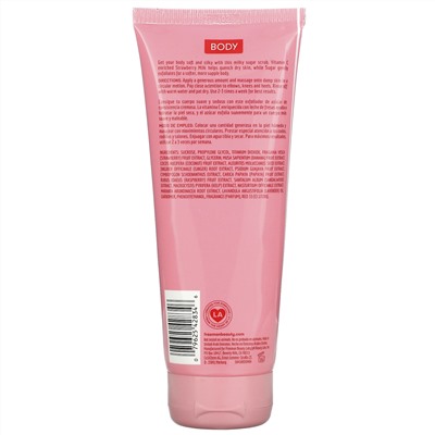 Freeman Beauty, Hydrating Body Sugar Scrub, Strawberry Milk, 6 fl oz (175 ml)