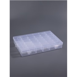 Органайзер для хранения мелочей, 36 ячеек, 27.3×17.5×4.5 см, прозрачный