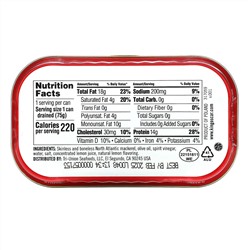King Oscar, Royal Fillets, Mackerel In Olive Oil With Lemon,  4.05 oz ( 115 g)