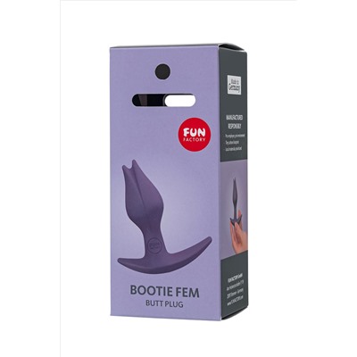 Фиоелетовый анальный стимулятор Bootie Fem - 8,5 см.