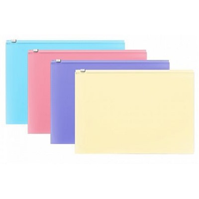 Папка на гибкой молнии А4 50338 ZIP Fizzy Pastel ассорти ErichKrause