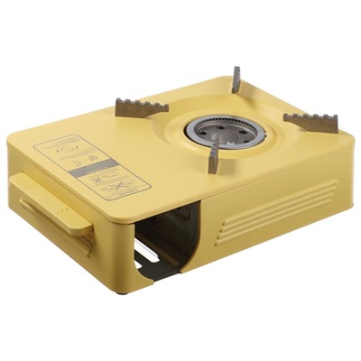 Плита газовая портативная maclay, для кемпинга, 20×32.5×10.5 см, бежевая