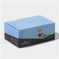 Набор стопок «Клаб», 60 мл, 6 шт., хрустальное стекло, прозрачный