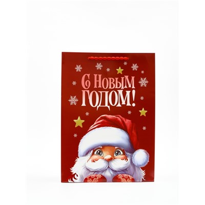 Пакет подарочный «Новогодняя сказка», с ободком, 31×11×40 см