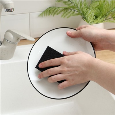 Губка чистящая «Чудо-губка», 10.5×7×2.5 см, усиленная