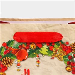 Пакет подарочный новогодний ламинированный «Венок»,18×23×10 см