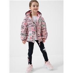 Куртка текстильная с полиуретановым покрытием для девочек