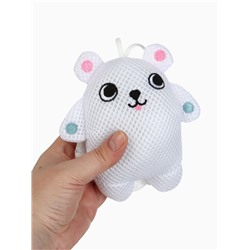 Игрушка - мочалка детская «Белый мишка» Крошка Я