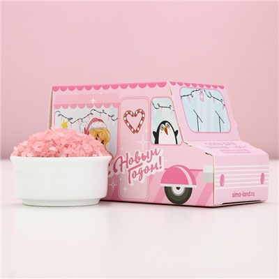 Соль для ванны «С Новым Годом», 400 г, аромат нежной розы, Чистое счастье