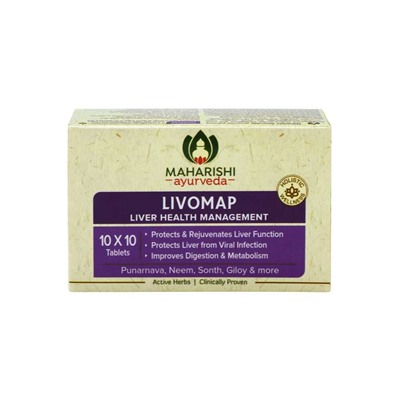 Ливомап Махариши Аюрведа (оздоровление печени) Livomap Maharishi Ayurveda 100 табл.