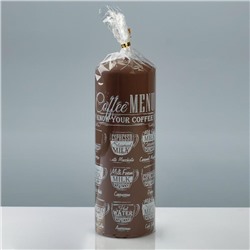 Свеча-цилиндр «Кофе Фраппе», 7×20 см, эспрессо