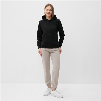 Толстовка женская НАЧЁС, цвет чёрный, размер 46