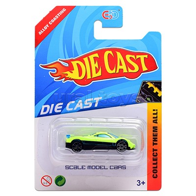 Машина металлическая "Гонщик" на листе