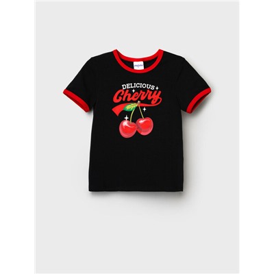 Фуфайка трикотажная для девочек (футболка)