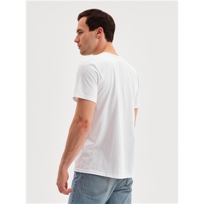 Футболка мужская Collorista, размер 46-48, белая