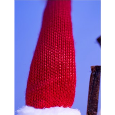 Фигура текстиль «Новогодний лосик» 58 см, 10 LED, от батареек CR2032×1, свечение тёплое белое