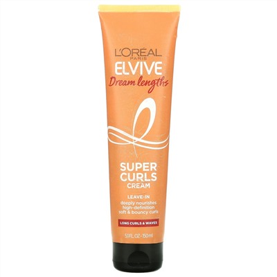 L'Oreal, Elvive, Dream Lengths, Super Curls Cream, 5.1 fl oz (150 ml)