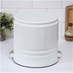 УЦЕНКА Ведро эмалированное, 12 л, белое