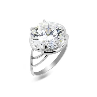 Кольцо из серебра куб.циркон., К976