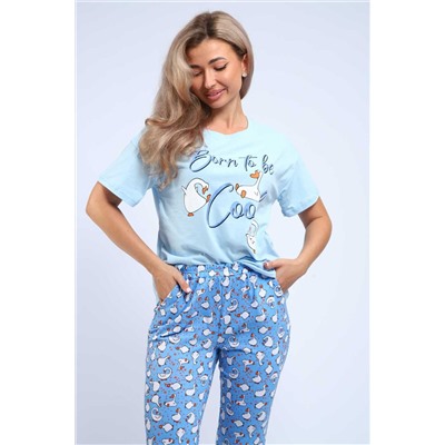 Пижама женская с брюками 20522