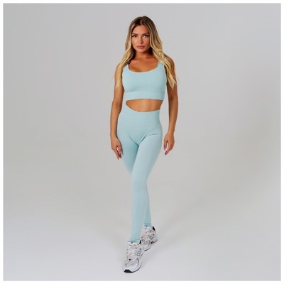 Легинсы женские спортивные ONLYTOP, размер 48-50, голубые