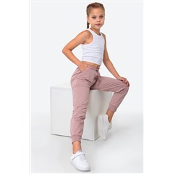 Брюки-джоггеры из футера для девочки Happyfox