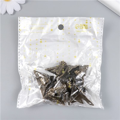 Уголок (ножка) для шкатулки, ключницы «Фигурная», металл под бронзу, набор 8 шт., 2.9×4 см